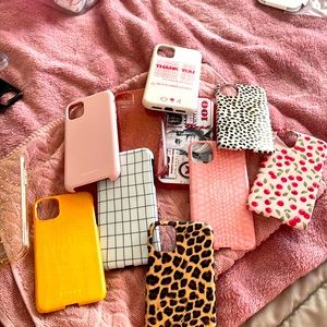 Multiple gentle used and some brand new phone cases